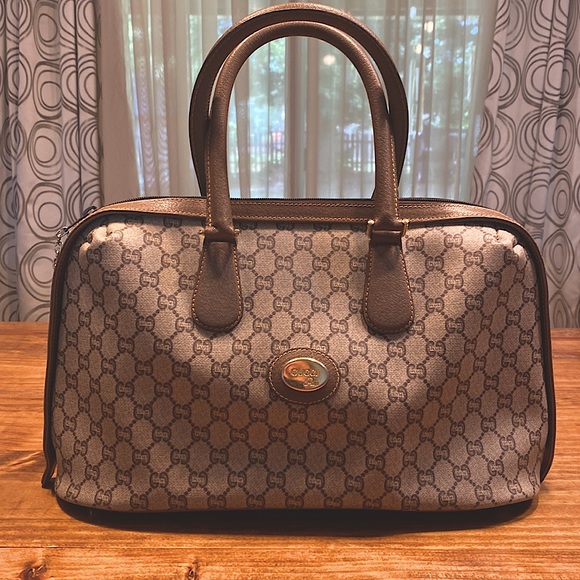 Brown Gucci Guccissima Horsebit Catherine Satchel